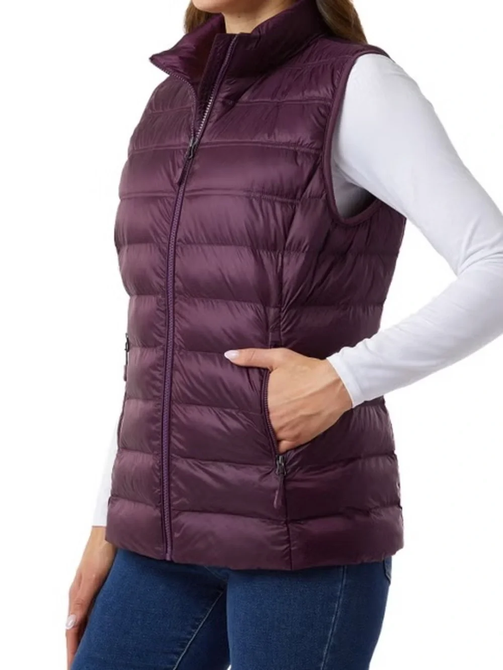 32 Degrees Women's Vest - Dark Purple, Small- NWT